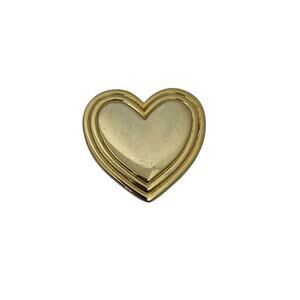 Vintage Heart-Shaped Pin / Brooch – Gold-Toned, The Variety Club